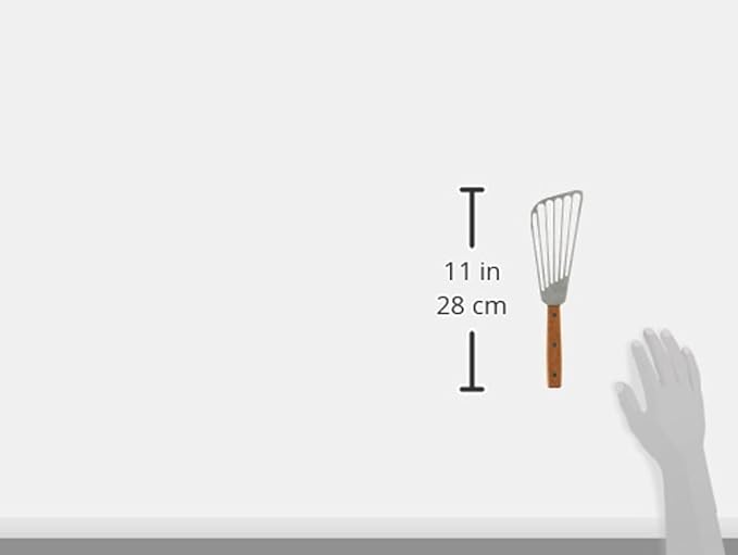 New Star Foodservice 43068 Wood Handle Fish Spatula, 6.5" Blade - Image 3