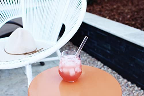SOMA Reusable Glass Drinking Straw with Protective Silicone Travel