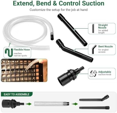 EZ SPARES 1-1/4" Micro Crevice Kit with Bag