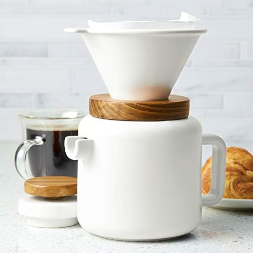 BonJour 47955 4-Cup Stoneware Coffee Maker Set