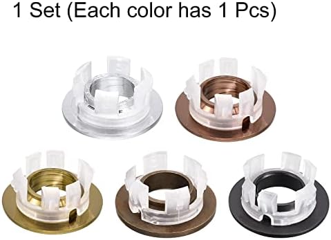 uxcell Sink Trim Overflow Cover, Sink Overflow Rings Bathroom Kitchen