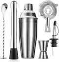 ZPUFAW 6-Piece Cocktail Shaker Set, Bartender Kit, Drink Shaker, Bar