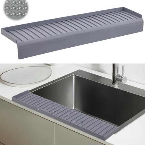 Silicone Sink Edge Protector, 4" x 30" for Kitchen & Bathroom