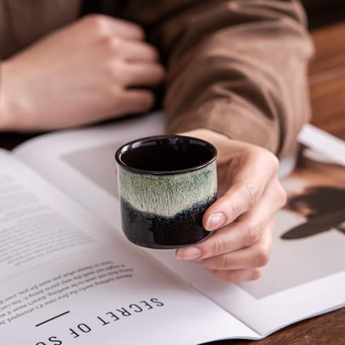 Espresso Cups Set of 2, Ceramic Espresso Cups, Expresso Shots Cups