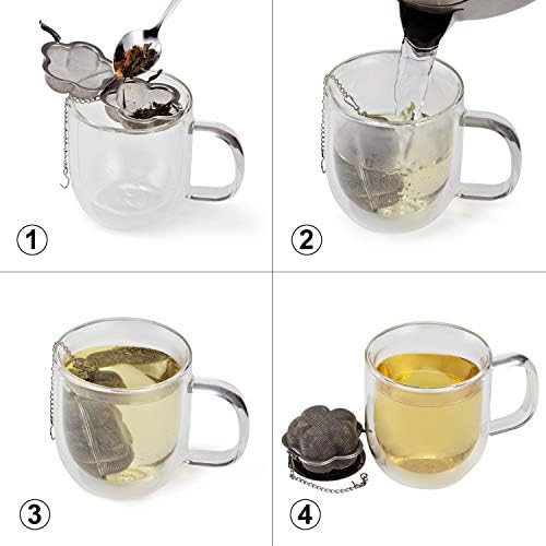 Reusable Tea Infuser Ball for Loose Leaf Tea, Unique Flower Shape