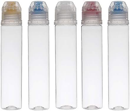 5 Pack Honey Plastic Bottles Mini Squeeze Containers Jars for Sauces