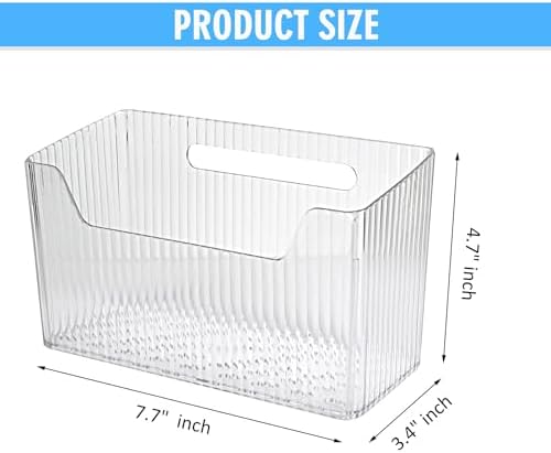 Pensino 2 Pack Adhesive Cabinet Door Organizer Storage Caddy, Clear