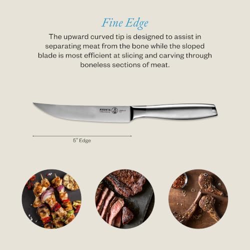 Messermeister Avanta 2-Pack German Stainless Steel Steak Knives
