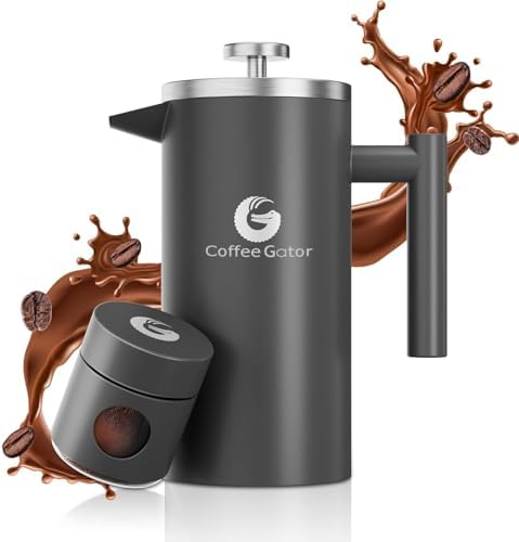 Coffee Gator 34oz French Press Coffee Maker and 22oz Coffee Canister
