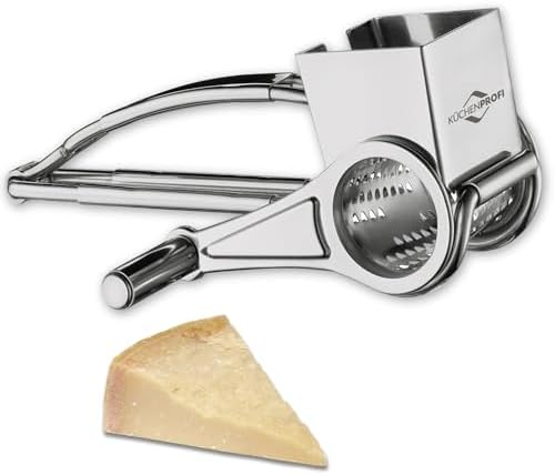 Küchenprofi Stainless Steel Single Drum Rotary Cheese Grater