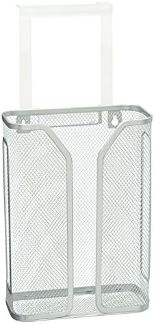 Deco Brothers Over The Cabinet Door Grocery Bag Holder, Silver