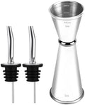 Pafusen Jigger for Bartending with 2 Pourers, Japanese Jiggers with 5