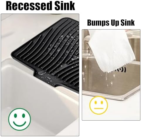 TIKNIK Silicone Dish Drying Mat, 16" x 12"
