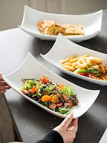 LAUCHUH Serving Platters, 12-Inch Porcelain Decorative Bowl Serving Dishes