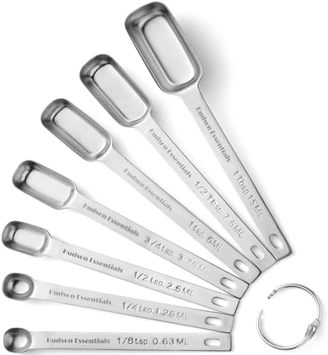 Hudson Essentials Stainless Steel Measuring Spoons Set for Dry or