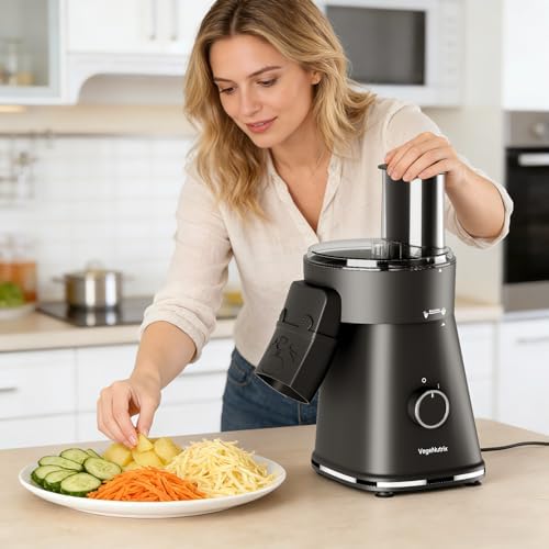 Electric Cheese Grater, 6-In-1 Salad Shooter
