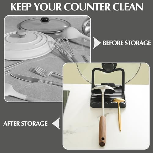 Ysks'hf spoon holder and pot lid holder,stainless steel,Kitchen