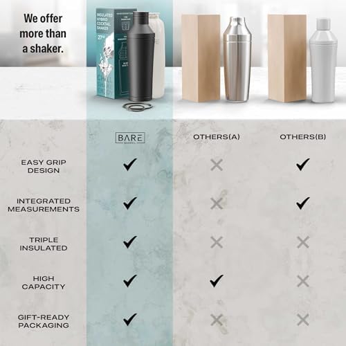Insulated Cocktail Shaker | Vacuum Double Wall Stainless Steel