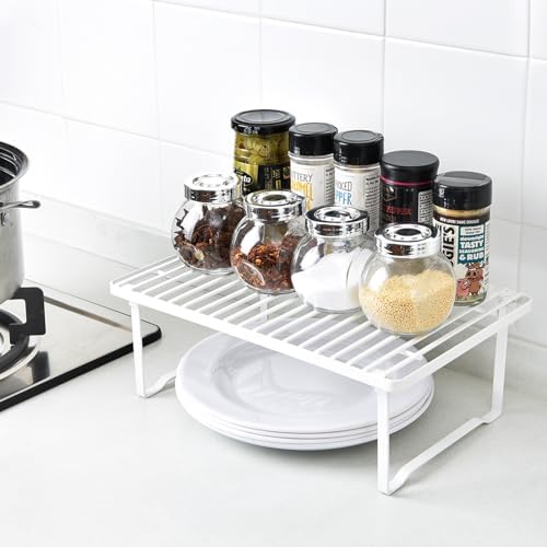 Amazon Basics Metal Cabinet Organizer Shelves, Set of 2