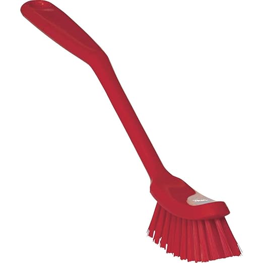 Vikan - Fine Dish Brush - Heavy-Duty, Slip-Resistant Cleaning Brush, by Vikan