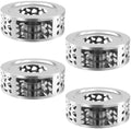 4PCS 430 Stainless Steel Teapot Warmer, Teapot Heater with Tealight