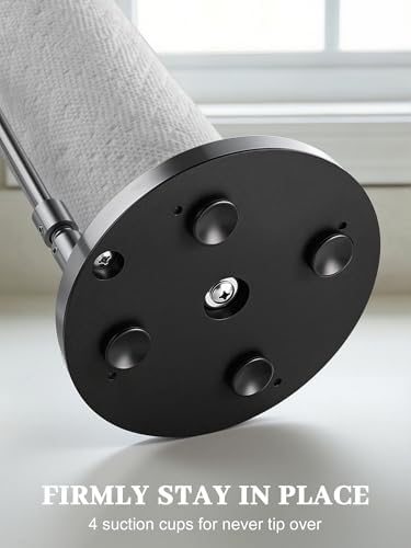 SMARTAKE Countertop Paper Towel Holder, Weighted Base, Silver
