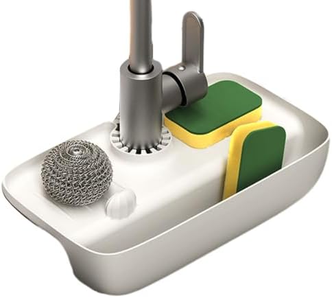 Silicone Sink For Splash Guard Drain Rack Mat, Foldable Sponge Holder