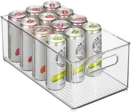 iDesign Kitchen Binz Stackable Organizer, 8" x 6" x 14.5", Clear