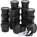 Nicunom 20 Pack Plastic Cosmetic Container Jars, Leakproof 4 Oz Lotion