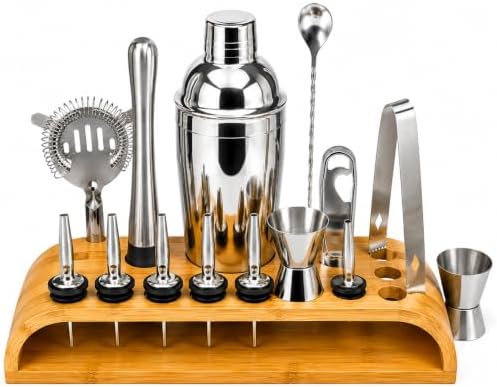 Spicy Tabanca 14-Piece Cocktail Shaker Set Bartender Kit