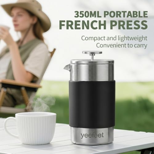 12 oz Stainless Steel French Press Coffee Maker