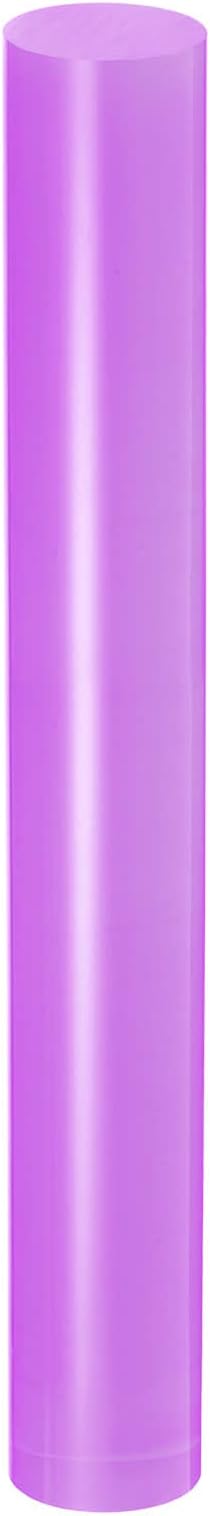 HARFINGTON Acrylic Clay Roller 8 Inch x 1 Inch Solid Non-Stick Plastic Round by HARFINGTON