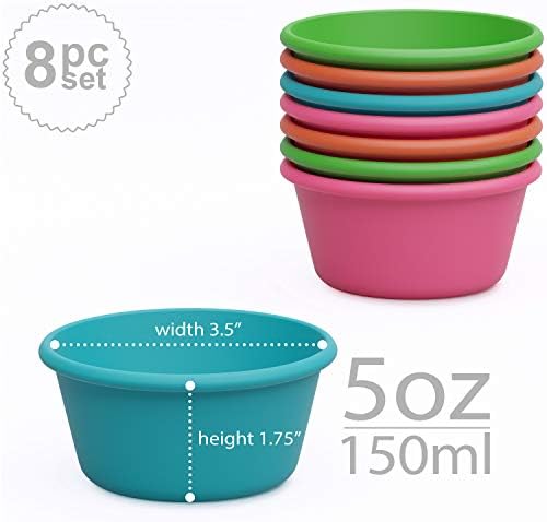 Bakerpan Silicone Reusable Muffin Liners for Baking, Non-Stick, Set of