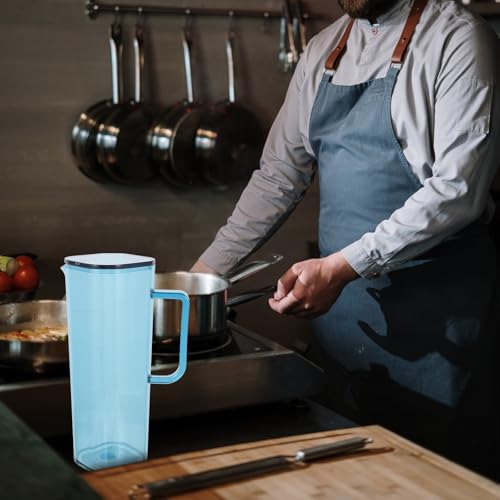 Ml Acrylic Water Pitcher with Lid, Spill-control Spout for Drinks