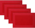 Vinyl Placemats Heat-Resistant Table Mats Washable Easy Clean Plastic