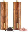 Acacia Wood Salt and Pepper Grinder Set, 2 Pack