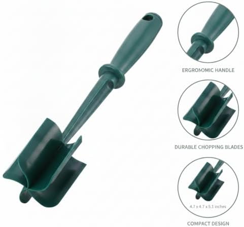 For Onions, Garlic & Veggies: Manual Hand-Pull String Food Chopper