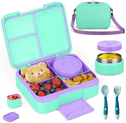 WyfKyd Bento Lunch Box Set with Soup Thermo Food Container for Kids