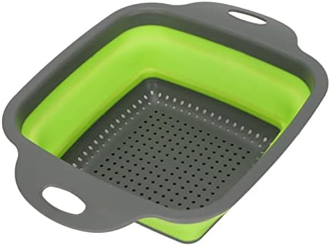 Collapsible Colander Set, Silicone Kitchen Strainer Set, Colander for