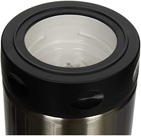 Zojirushi Steel Food Jar, 25-Ounce, Black/Stainless