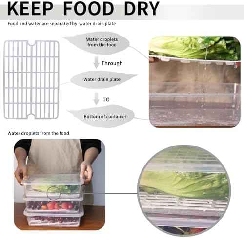 77L Fruit Storage Containers with Lids, 3 Pack