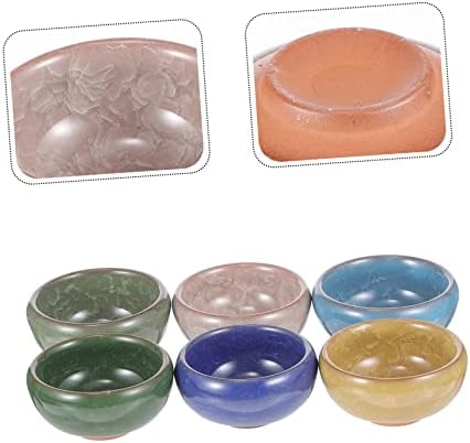 Beavorty Thai Style Ceramic Essential Oil Blending Bowl Set, 6 Pieces