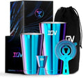 IOV Boston Cocktail Shaker Bar Set, Bartender Kit Drink Mixer Set with