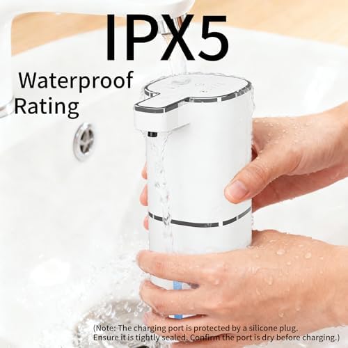 Automatic Foaming Soap Dispenser, USB Rechargeable (White, Foaming)