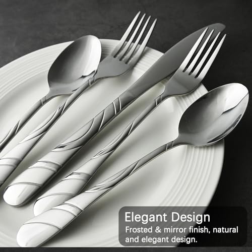 40-Piece Silverware Set for 8, 18/0 Stainless Steel