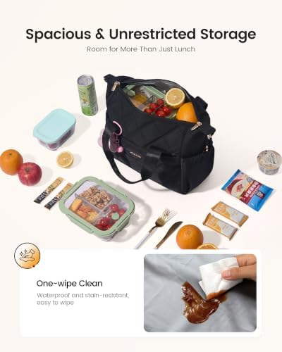 LOVEVOOK Insulated Lunch Bag, Large, Leakproof