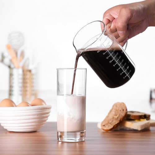 Glass Measuring Cup, 500ML (18OZ, 2 Cups), with Three Scales