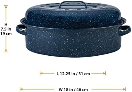 Granite Ware Limited Edition Large Covered Oval Roasting Pan, 18"