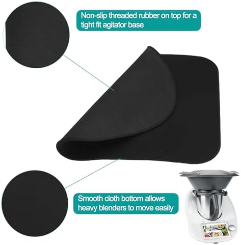 Kitchen Sliding Mat for Thermomix TM5, 11.8 x 13.8"