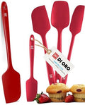 DI ORO 5-Piece Silicone Spatula Set, Red